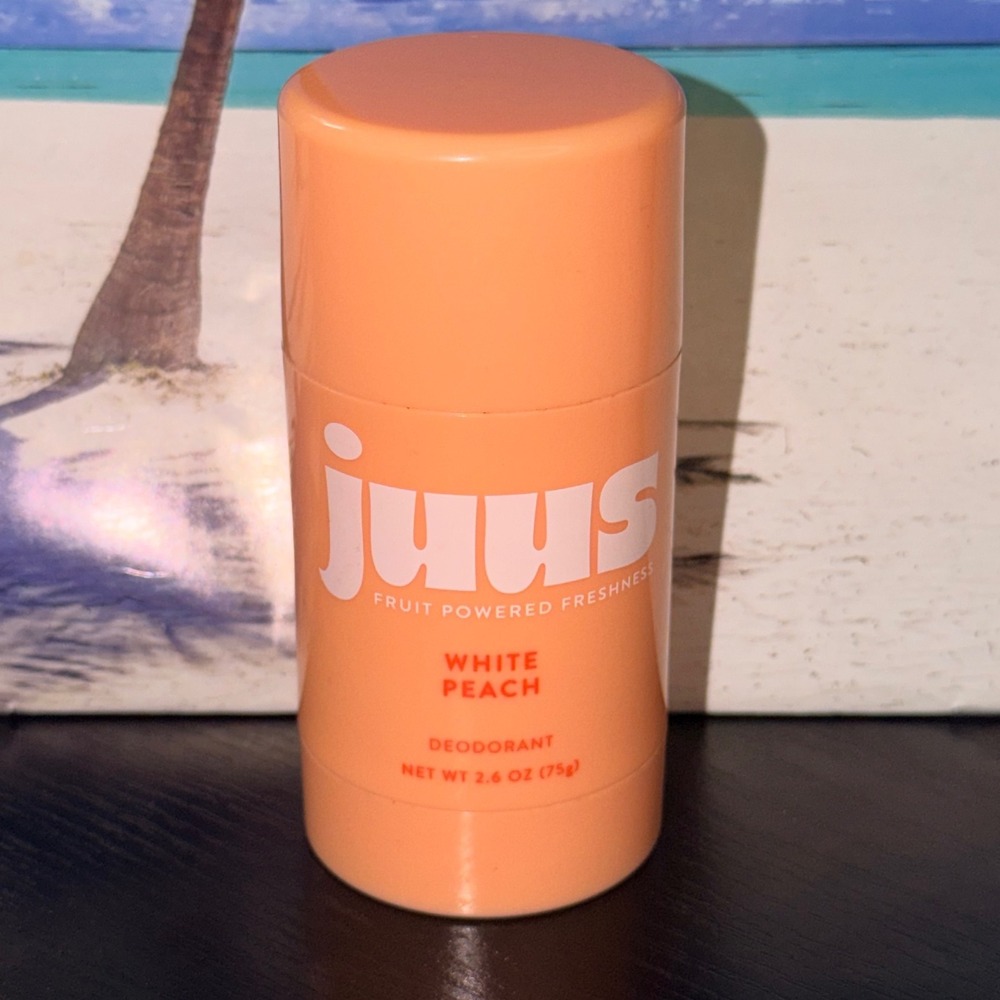 Juus White Peach Fruit Powered Freshness Deodorant Stick 2.6 oz 75g New